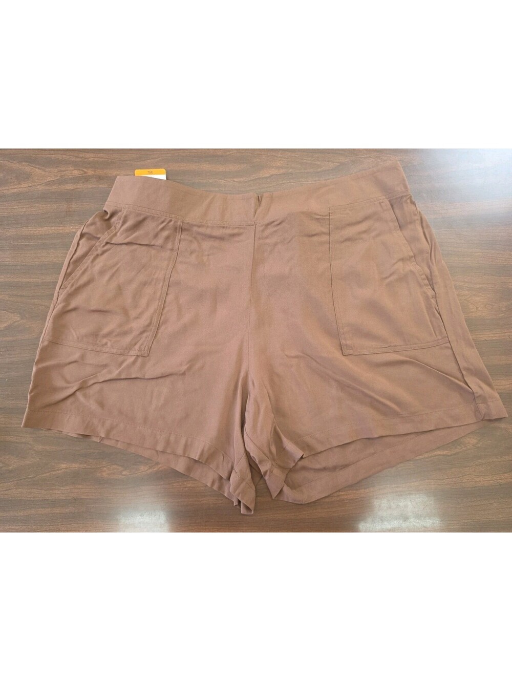 Wildfox XXL Brown Pull On Shorts 5" Inseam Casual Pockets Comfort Lounge Leisure